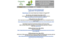 Desktop Screenshot of communityovermining.org